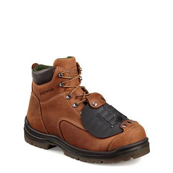 Red Wing Férfi King Toe 6-inch Safety Toe Munkavédelmi Bakancs Barna